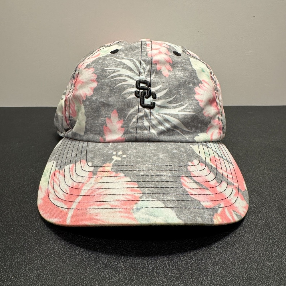 47 Brand USC Trojans Hat Mens OSFM Multicolor Floral‎ Cotton Blend Baseball Cap